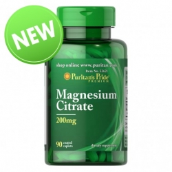 Cytrynian Magnezu 200 mg / 90 tabletek Puritans Pride