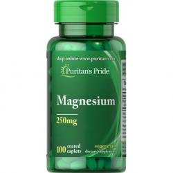 Magnez w tabletkach 250 mg / 100 tab Puritans Pride