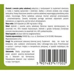 Palma sabałowa z kordycepsem - ekstrakt - 100 kapsułek