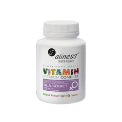 Premium Vitamin Complex dla kobiet x 120 tabletek VEGE - Aliness