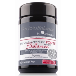 ProbioBALANCE, Probiotyk Bifidobacterium FORTE Balance NO FOSS, 20 mld. x 60 vege caps- Aliness