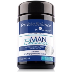 ProbioBALANCE, Probiotyk Man Balance 20 mld. x 30 vege caps  Aliness