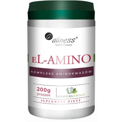 eL-AMINO kompleks aminokwasowy b.smaku, proszek 200g - Aliness