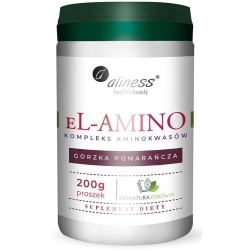 eL-AMINO Kompleks aminokwasów, pomarańcza, proszek 200 g - Aliness