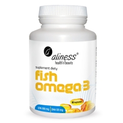Fish Omega 3 180/120 mg x 90 kapsułek- Aliness
