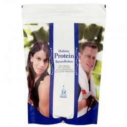 Holistic Protein BananKokos proteiny białko ultrafiltrowany koncentrat białek serwatkowych aminokwasy enzymy trawienne chrom