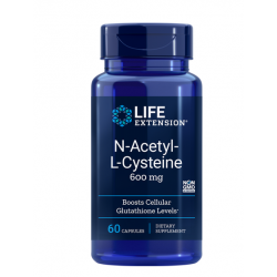 NAC N-acetylo-L-cysteina Life Extension 600 mg (60 kapsułek)