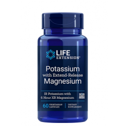 Potassium with Extend-Release Magnesium /Potez + magnez/ Life Extension (60 kapsułek)